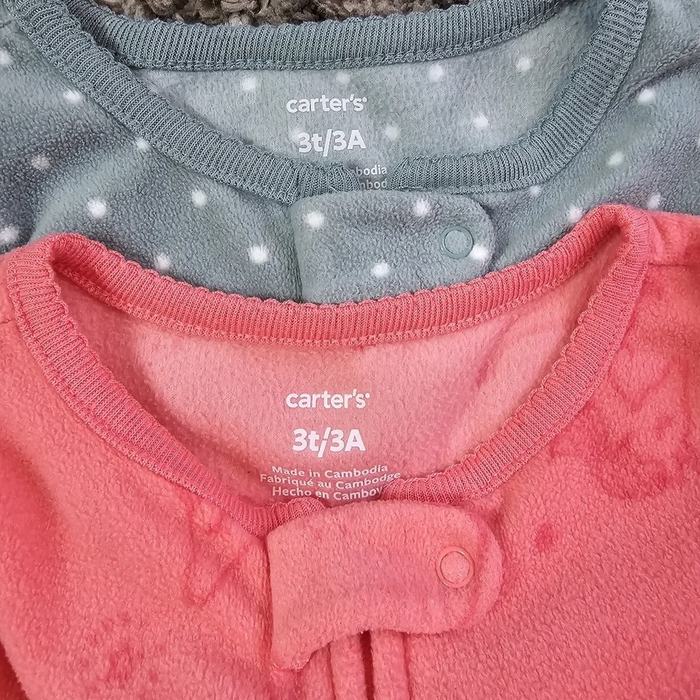 Carters 3T Warm Footie Pj Pajamas